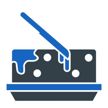 Kek. Web simgesi basit illüstrasyon