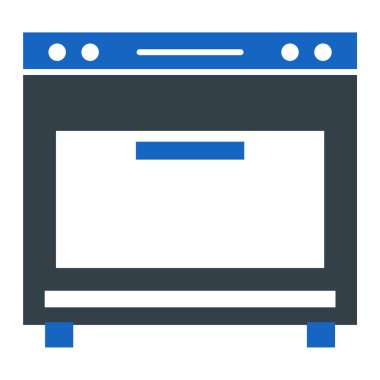 Fırın. Web simgesi basit illüstrasyon
