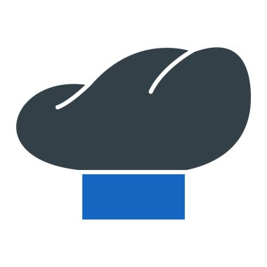 Şef şapkası. Web simgesi basit illüstrasyon