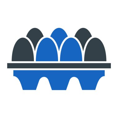 Yumurta ikonu vektörü. Grafik ve web tasarımı için izole edilmiş basit illüstrasyon.