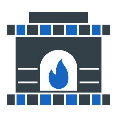 Gaz sobası ikon vektörü. İnce çizgi işareti. izole edilmiş sınır sembolü çizimi