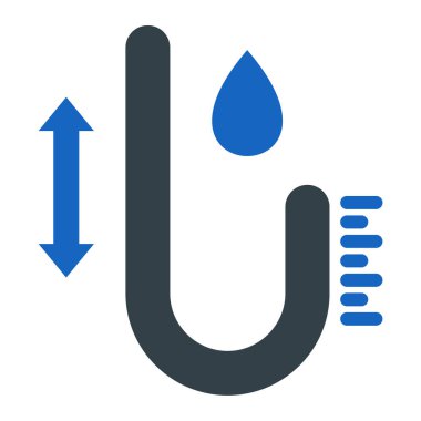 Su damlası ikonu. Basit resimleme