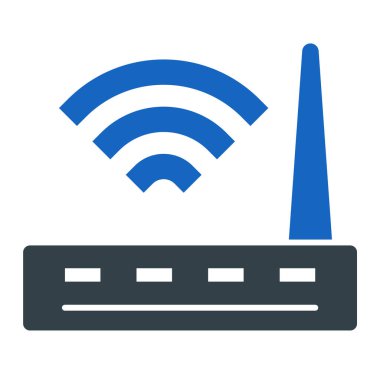 Kablosuz. Web simgesi basit illüstrasyon