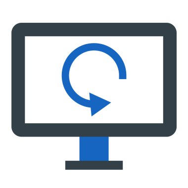 Bilgisayar monitörü. Web simgesi