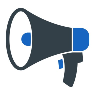 megafon ikonu. Web için basit hoparlör vektör simgeleri çizimi