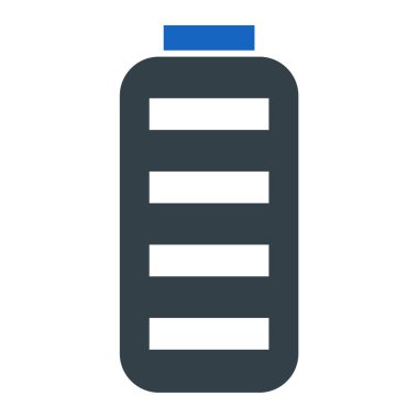 Su şişesi. Basit resimleme