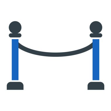 Bariyer. Web simgesi basit illüstrasyon