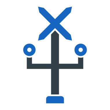 Basit çapraz simgenin vektör illüstrasyonu