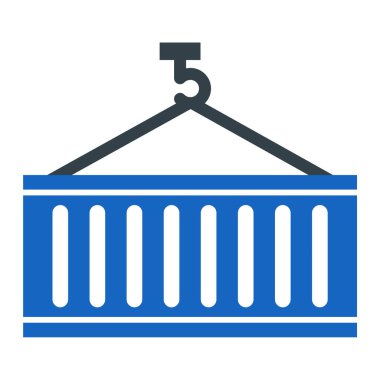 kargo taşıyıcı simgesi vektör illüstrasyonu