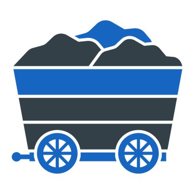 Kömür madeni. Web simgesi