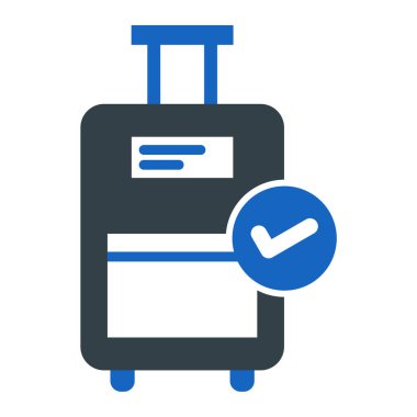 bagaj. Web simgesi basit illüstrasyon