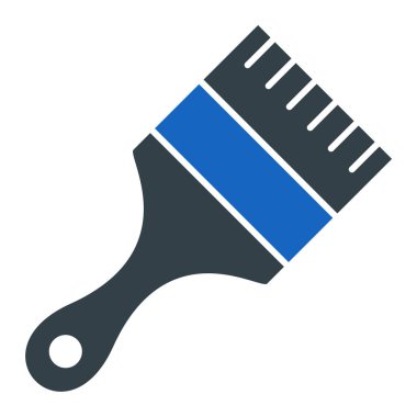 Fırça simgesi vektör illüstrasyonu