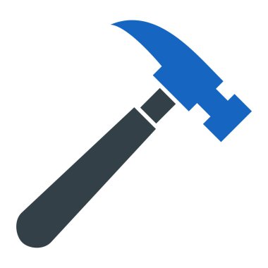 Çekiç. Web simgesi basit illüstrasyon