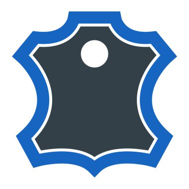 Beyaz arkaplanda mavi gömlek simgesi