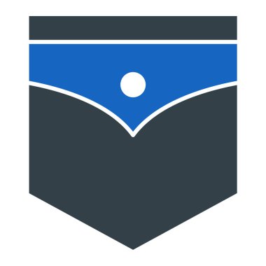 mavi kot pantolon vektör çizimi