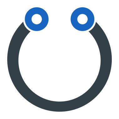 Gülümse. Web simgesi basit illüstrasyon