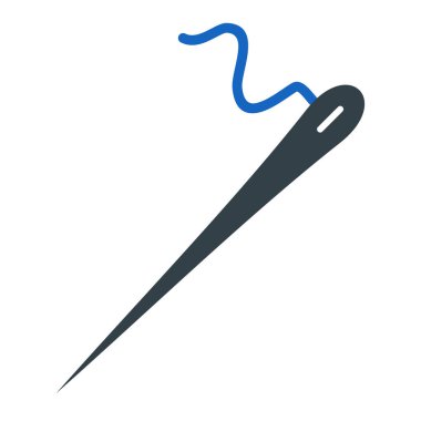 needle icon. simple illustration of thread vector symbol for web