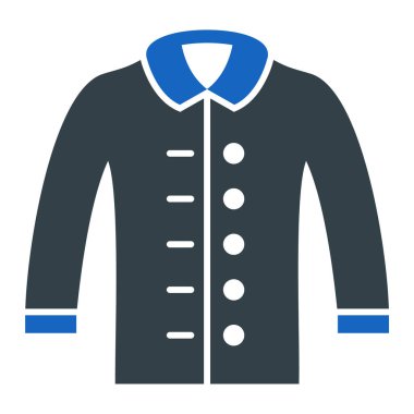 Ceket. Web simgesi basit illüstrasyon