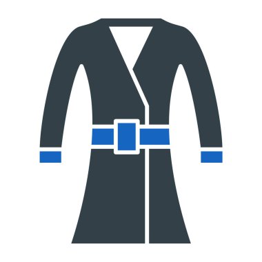 Ceket ikonu. Web için kıyafet vektör sembolünün basit bir illüstrasyonu