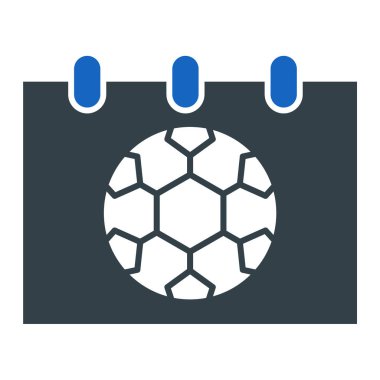 futbol topu ikonu vektör illüstrasyonu