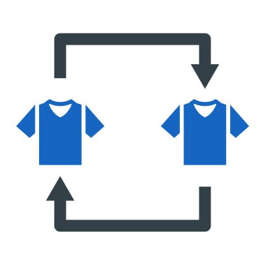 tshirt simgesi vektör illüstrasyonu