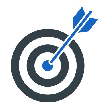 hedef simge vektör illüstrasyonu