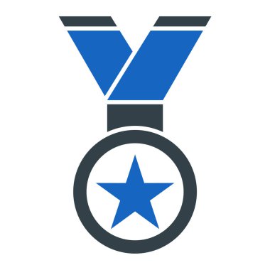 Madalya. Web simgesi basit illüstrasyon