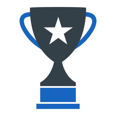 Kupa. Web simgesi basit illüstrasyon