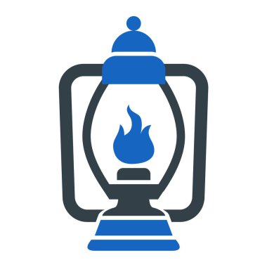 Kamp yapmak. Web simgesi basit illüstrasyon