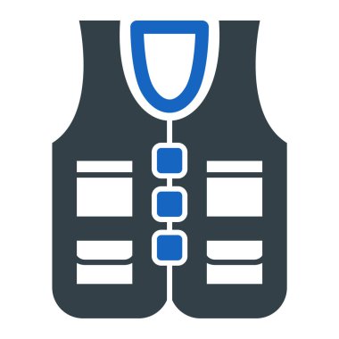 Yelek. Web simgesi basit illüstrasyon