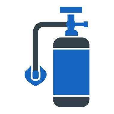 Su şişesi ikonu. Web için gaz söndürücü vektör simgelerinin basit bir gösterimi