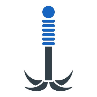 Anchor simgesi Logo Şablon vektör çizimi