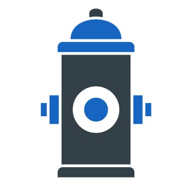 Yangın musluğu simgesi. Web için gaz söndürücü vektör simgelerinin basit bir gösterimi