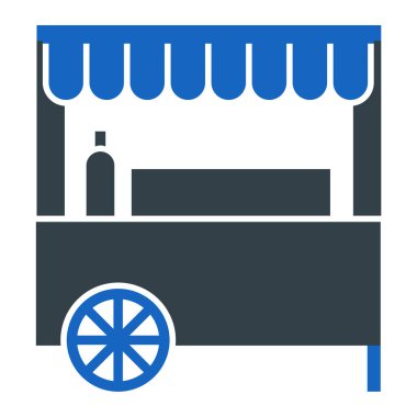 Mağaza oyalama simgesi vektör illüstrasyonu