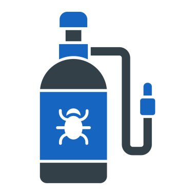 Su şişesi. Basit resimleme