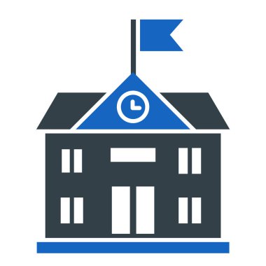 ev binası ikon vektör illüstrasyonu