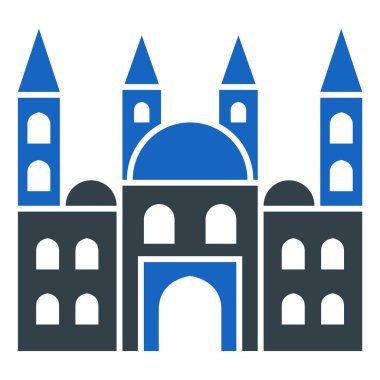 Kiliseye. Web simgesi basit illüstrasyon