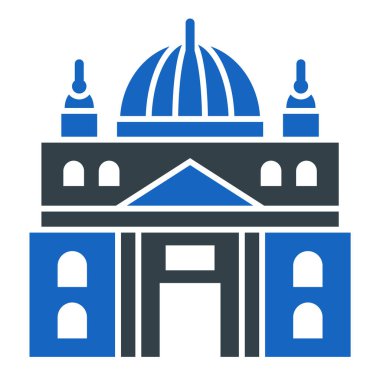 Kiliseye. Web simgesi basit illüstrasyon