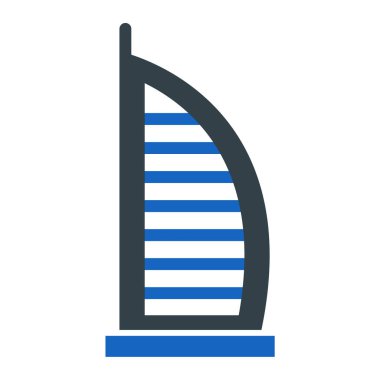 Bina. Web simgesi basit illüstrasyon