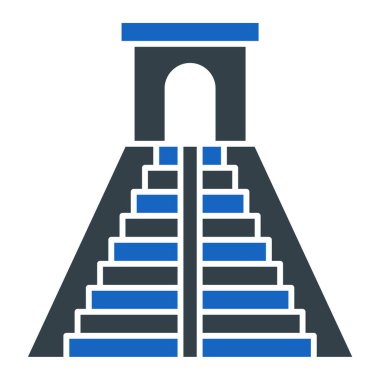 Merdiven ikonu. Beyaz arkaplanda izole edilmiş web tasarımı için merdiven vektör simgelerinin izometriği