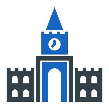 Kale kule simgesi. vektör çizim