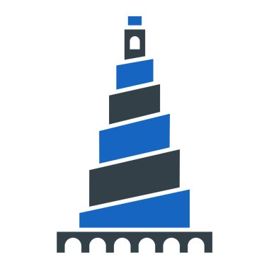 Bina. Web simgesi basit illüstrasyon