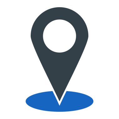 konum pin simgesi vektör illüstrasyonu