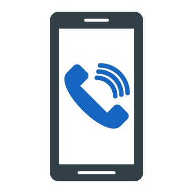 - Telefon. Web simgesi basit illüstrasyon