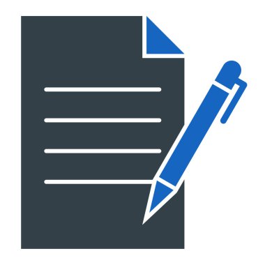 Belge. Web simgesi basit illüstrasyon