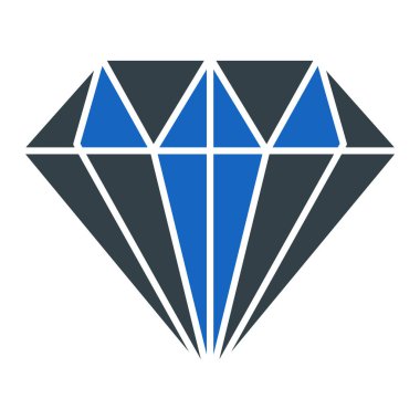 Elmas simgesi vektör illüstrasyonu