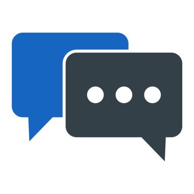 konuşma balonu simgesi, vektör illüstrasyonu