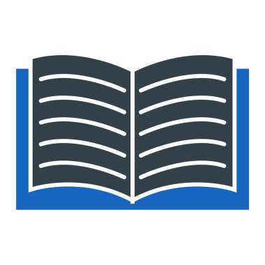 Kitap. Web simgesi basit illüstrasyon