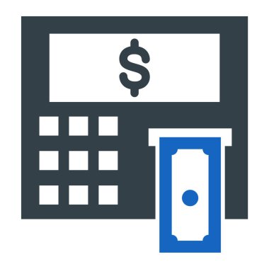 ATM simgesi. Basit tasarım