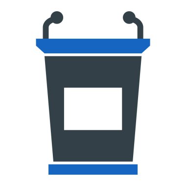 Bir cam simgenin vektör illüstrasyonu